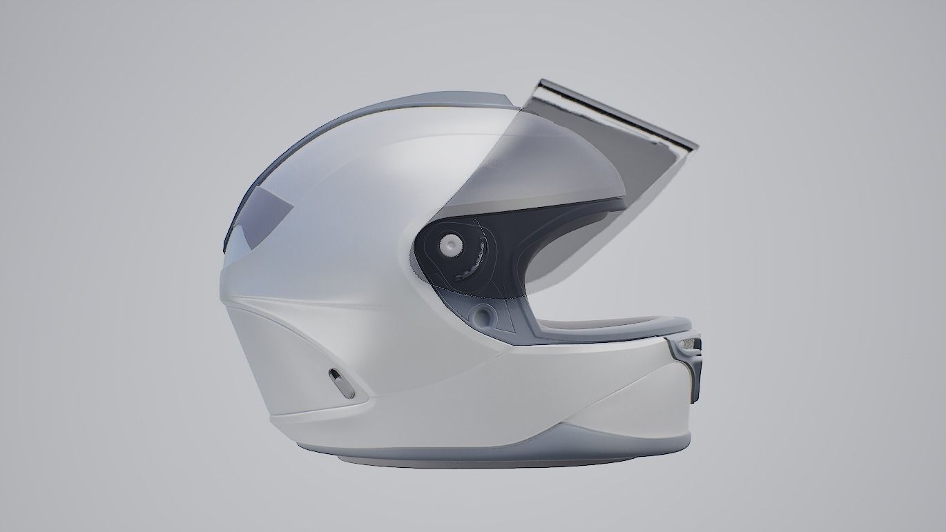 Racing Bike Helmet Free 3D model_18