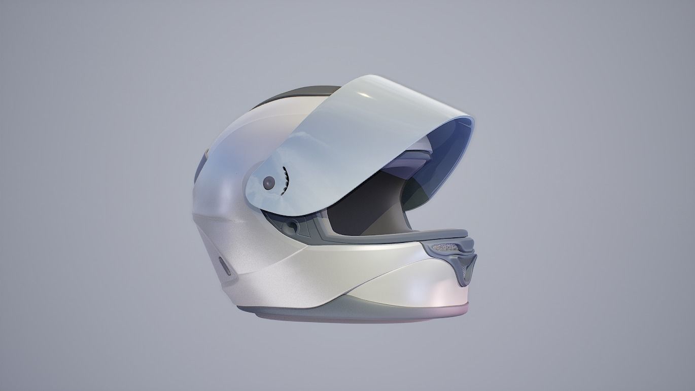 Racing Bike Helmet Free 3D model_7