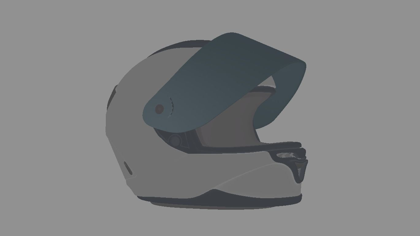 Racing Bike Helmet Free 3D model_12