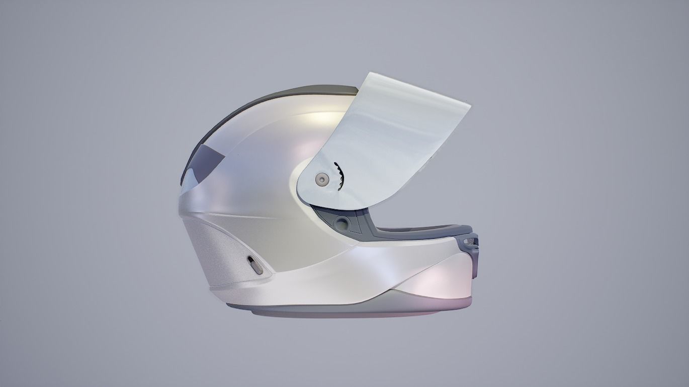 Racing Bike Helmet Free 3D model_4