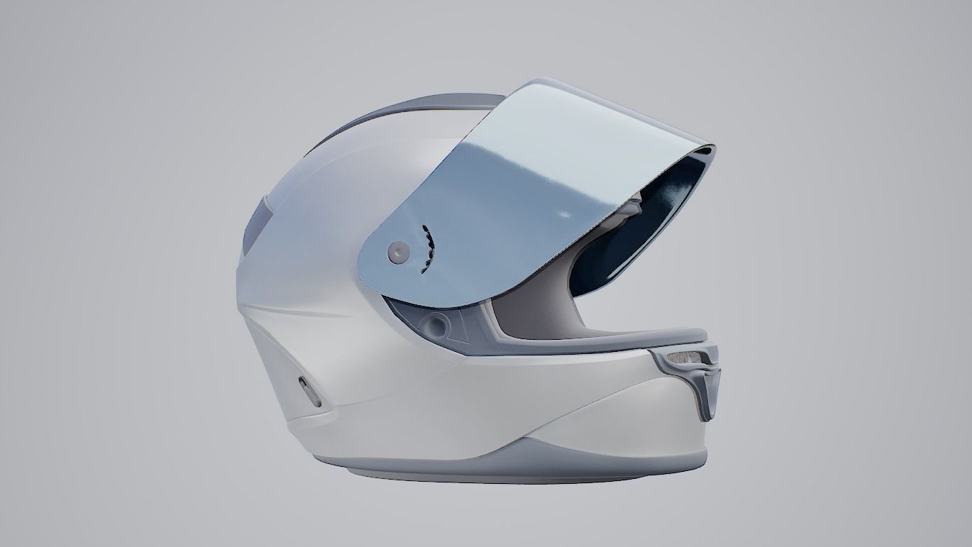 Racing Bike Helmet Free 3D model_11
