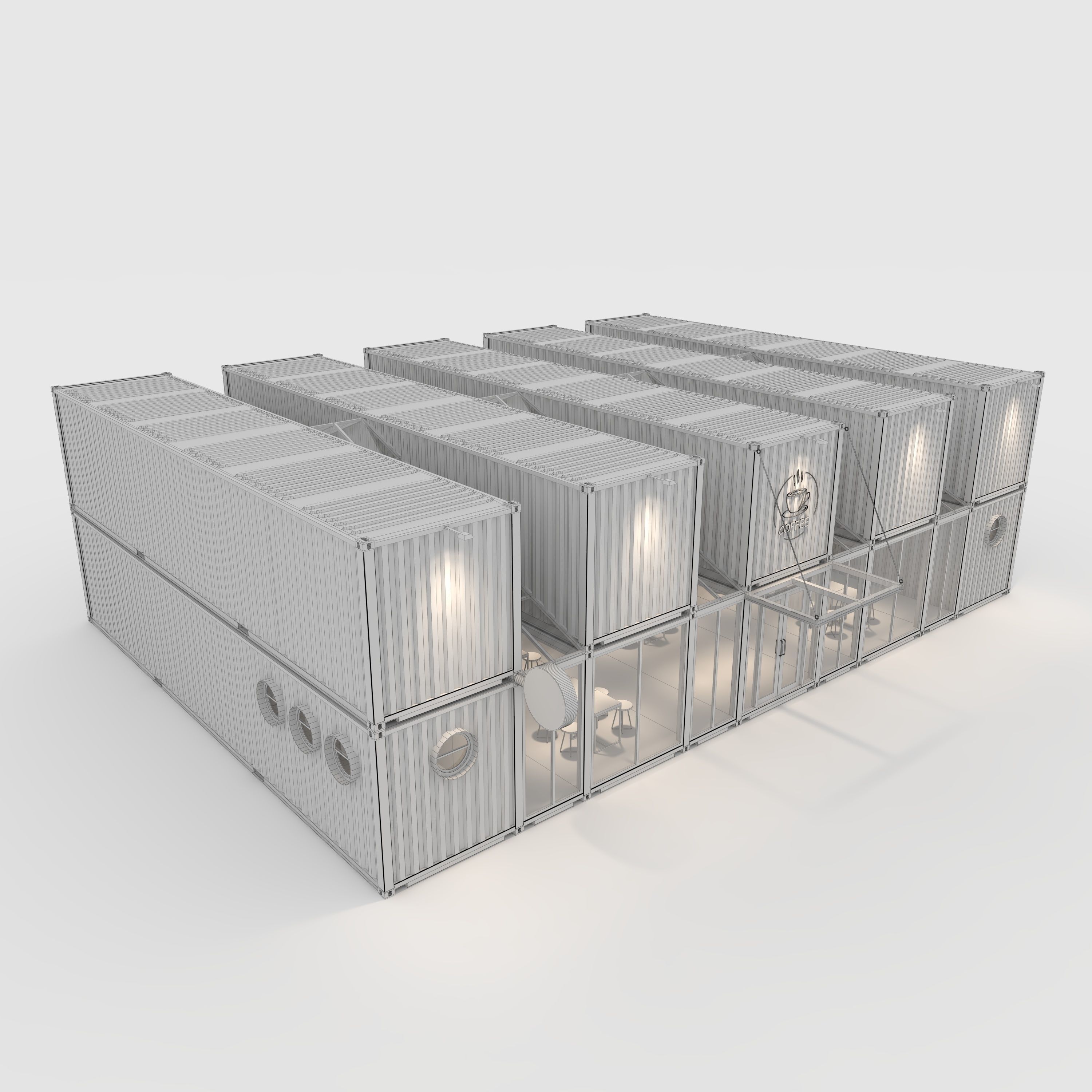 Container Cafe 12 3D model_9