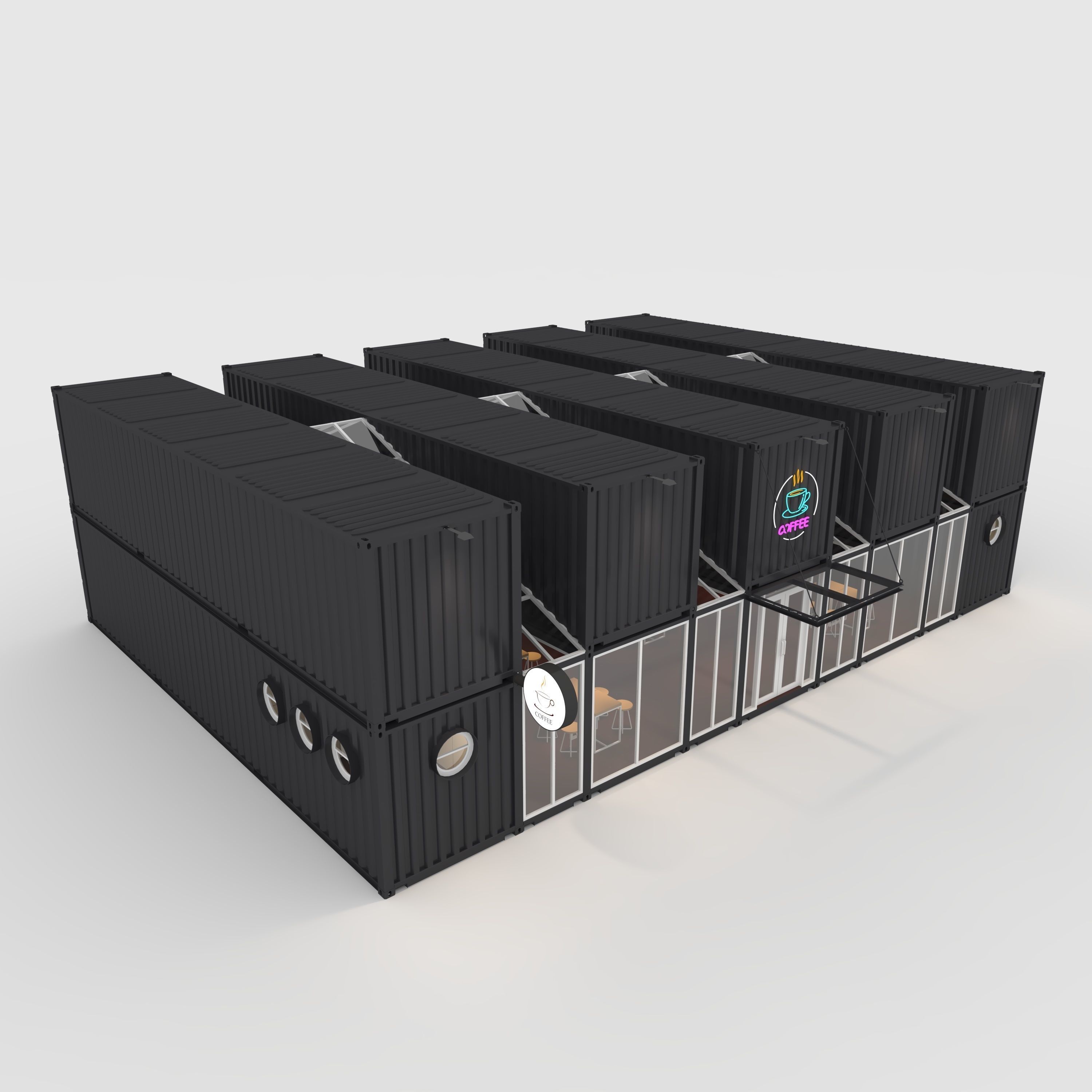 Container Cafe 12 3D model_8