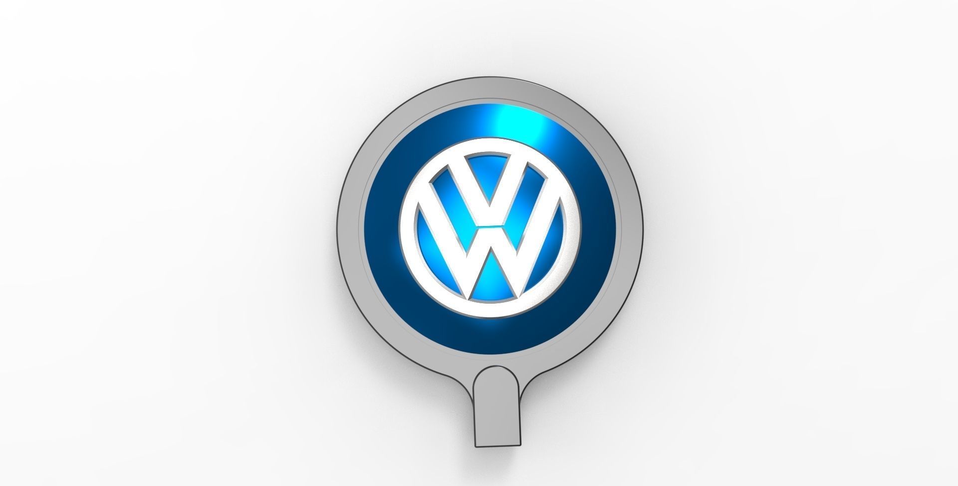 Golf keyring 3D print model_2