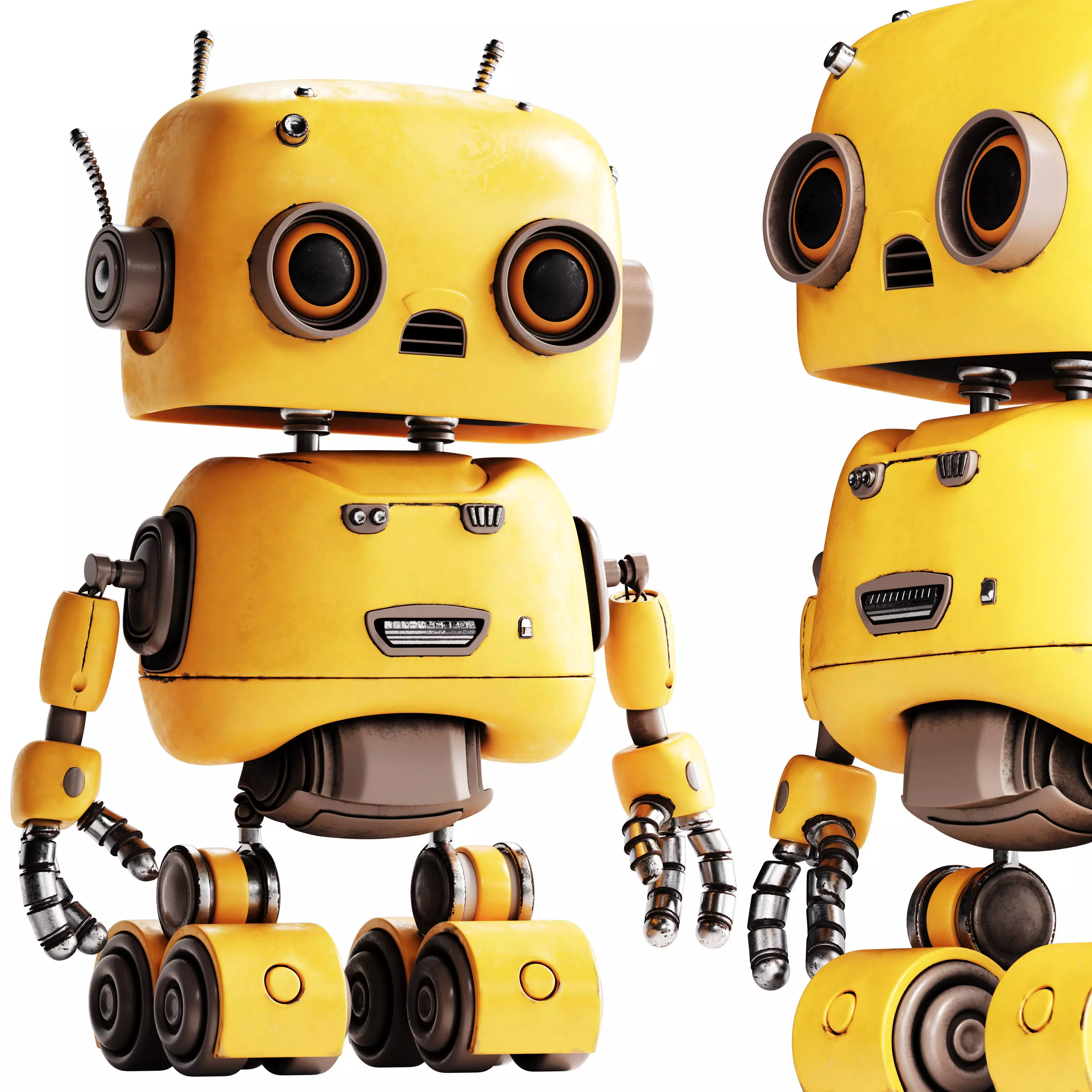 Robot Toy 02 3D model_0