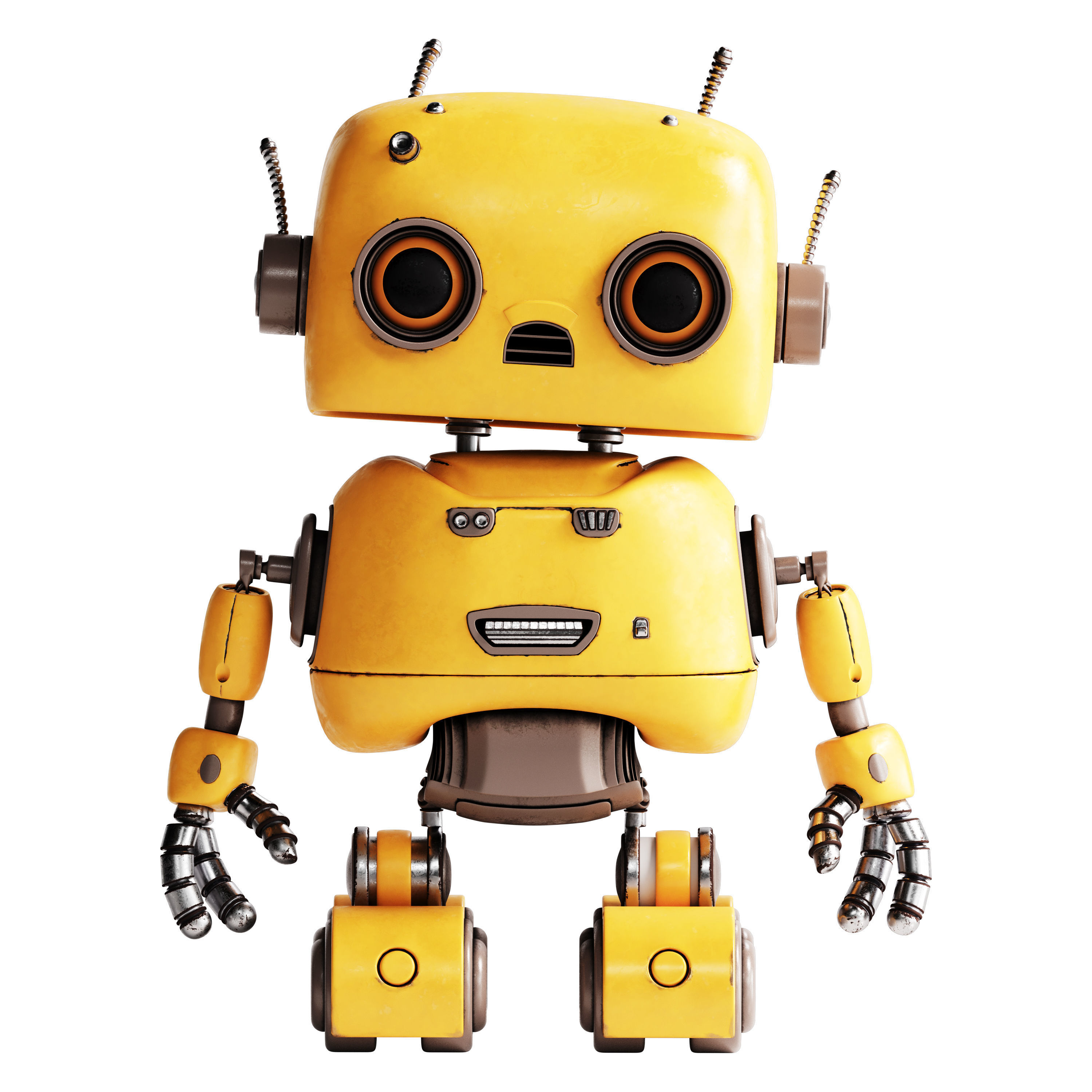 Robot Toy 02 3D model_2