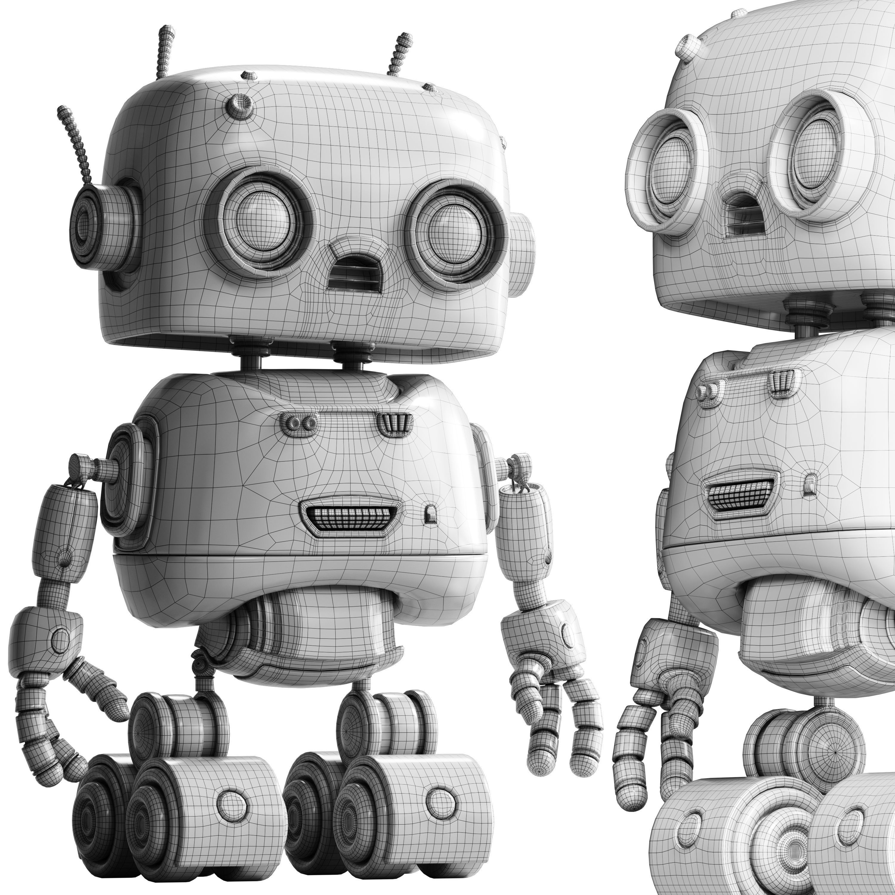 Robot Toy 02 3D model_1