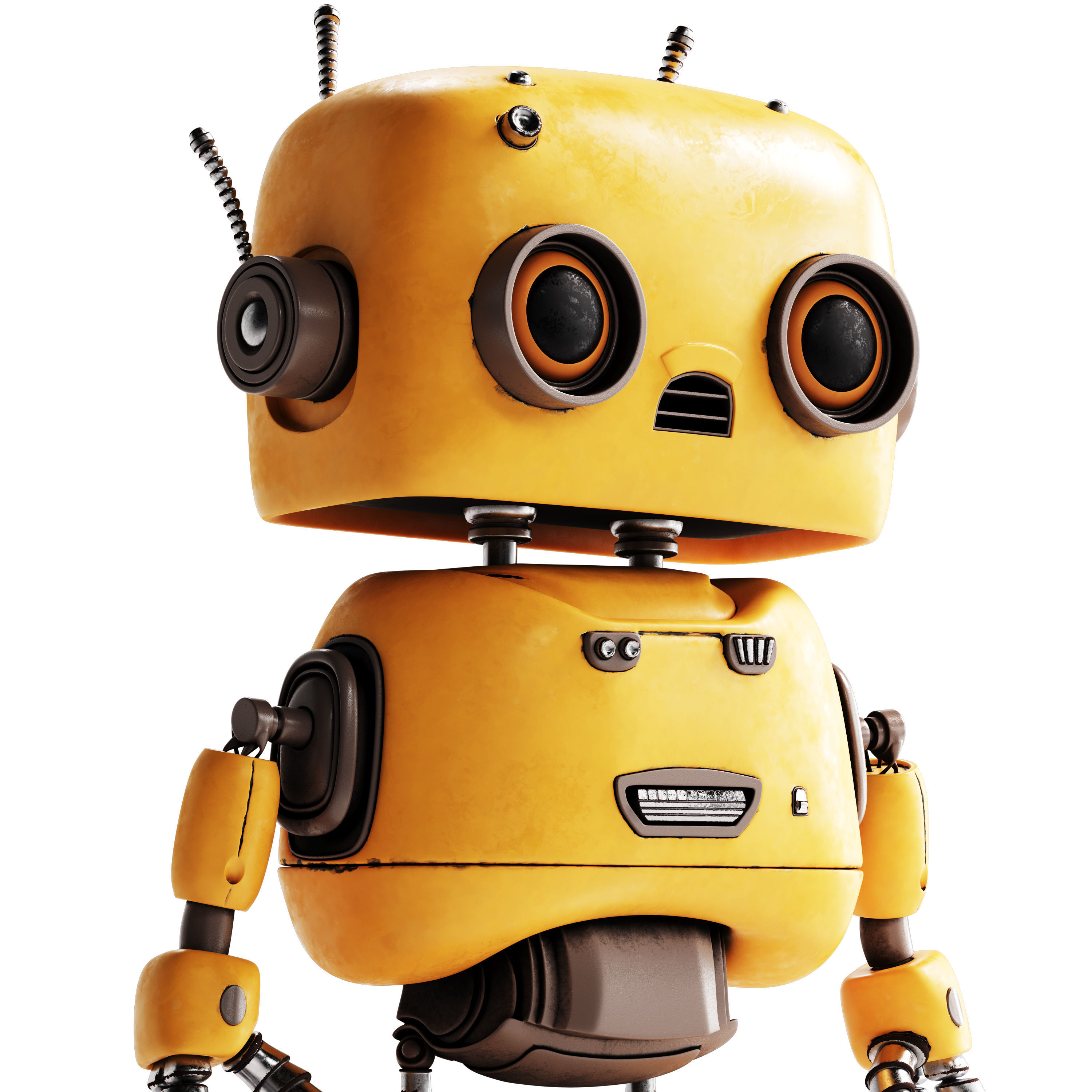 Robot Toy 02 3D model_4