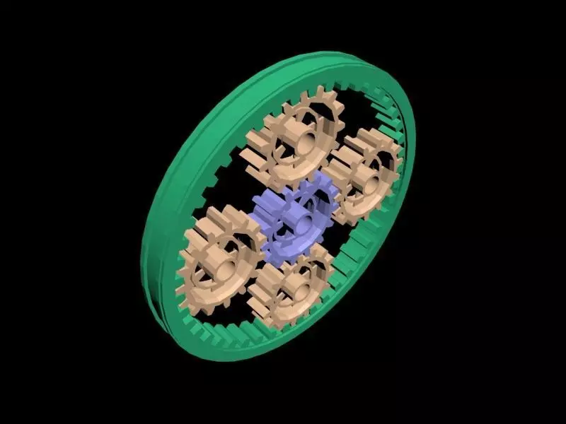 Mechanical parts Free 3D model_0