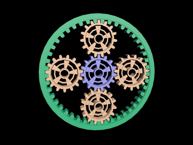 Mechanical parts Free 3D model_1