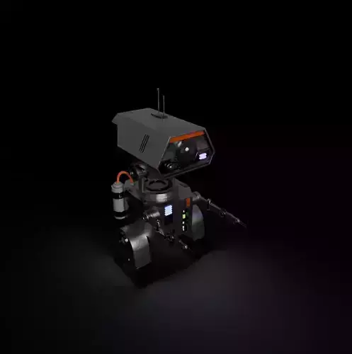 worker robot  Low-poly 3D model