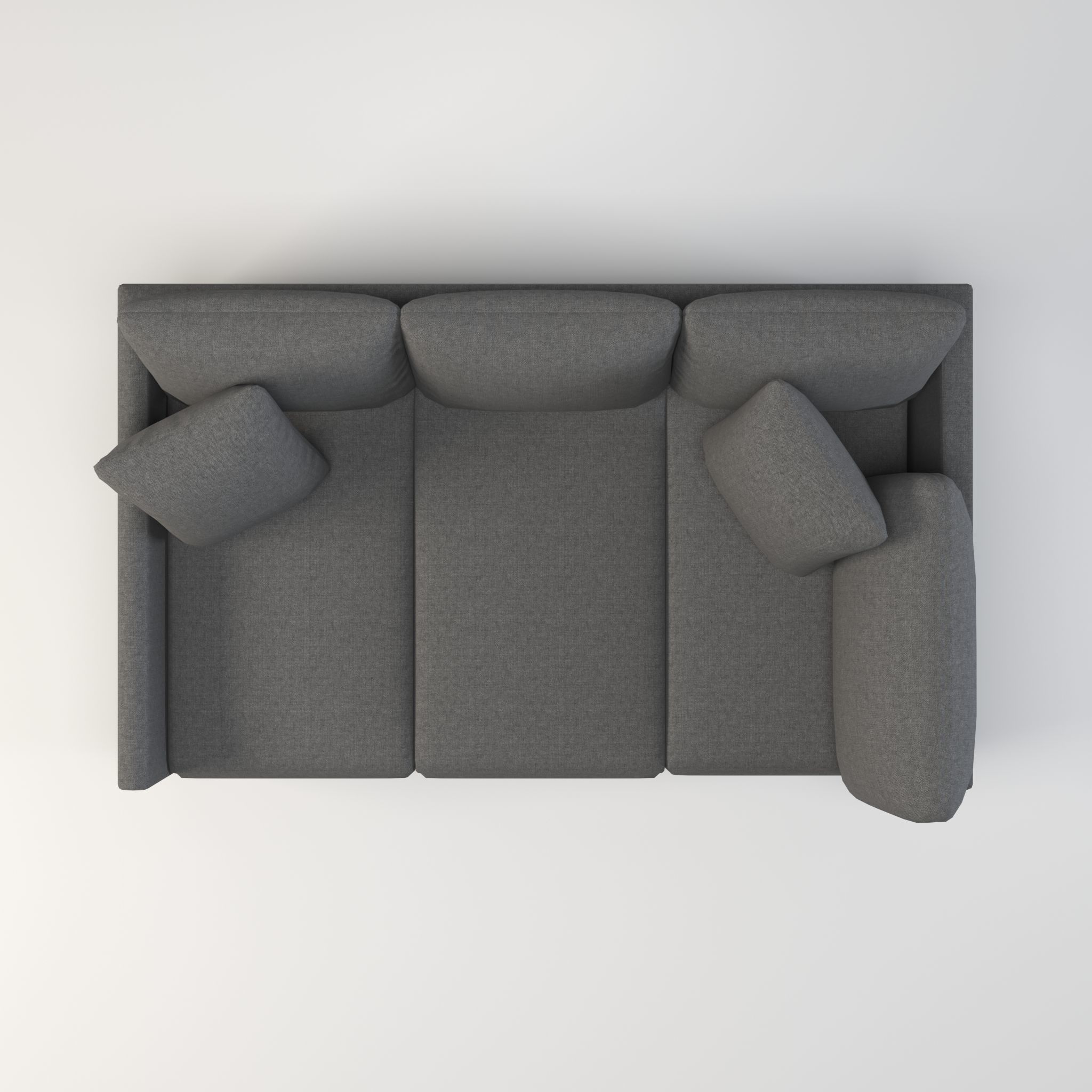 Modern Minimalist Sofa Low-poly 3D model_4