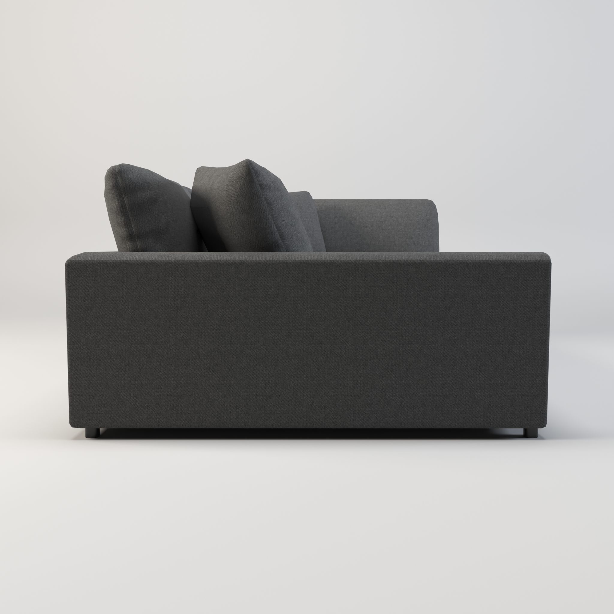 Modern Minimalist Sofa Low-poly 3D model_3