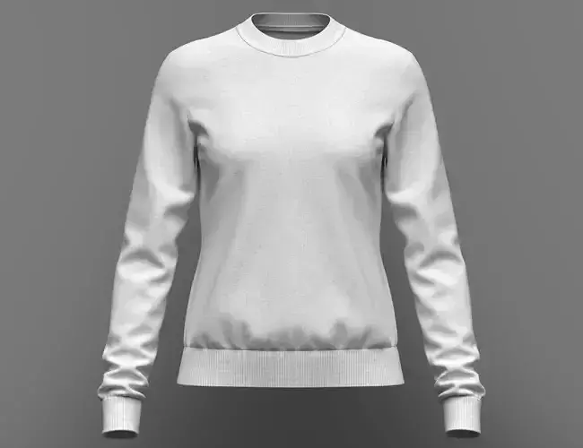 Women Sweatshirt 3d Model