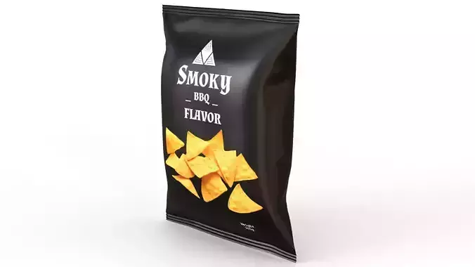 Corn Chips packet 3D model