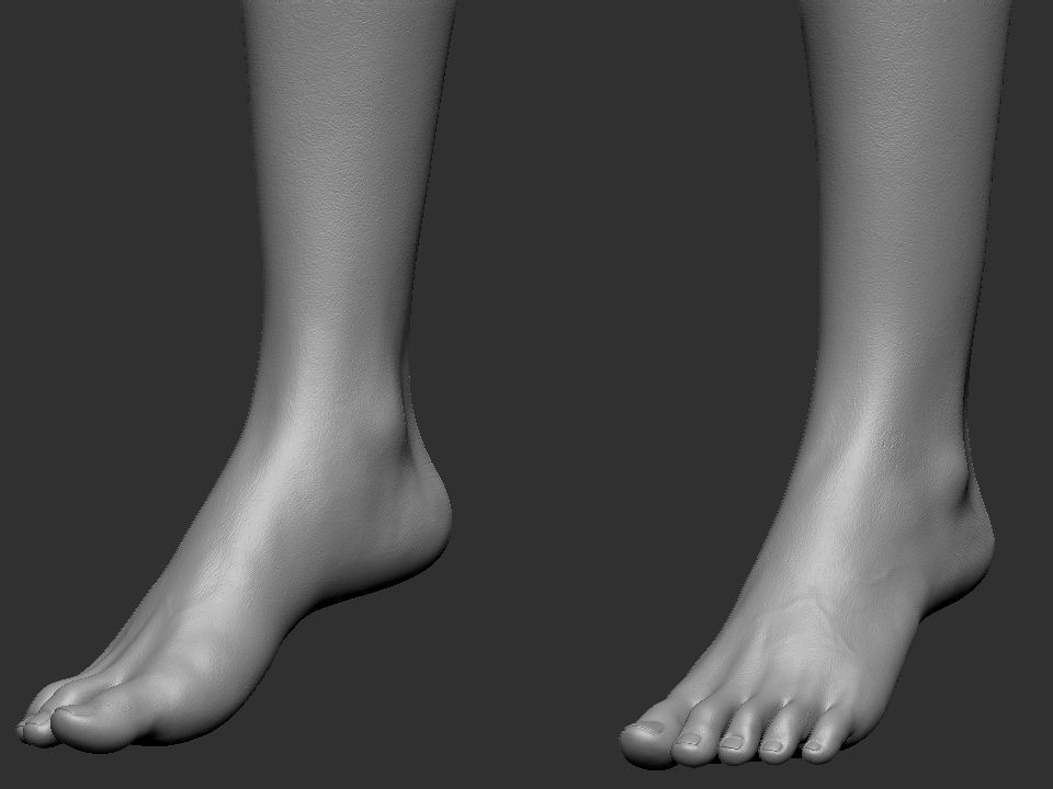 Pretty Asia girl for Metahuman topology body model Low-poly 3D model_7