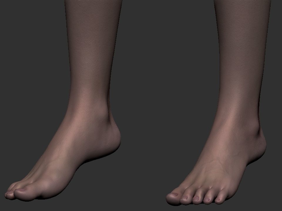 Pretty Asia girl for Metahuman topology body model Low-poly 3D model_6