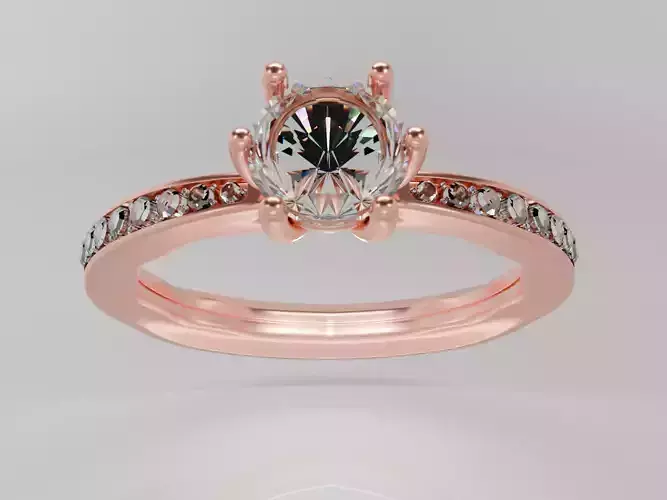 Diamond Ring Low Poly 3D model