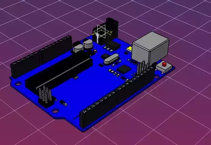 ARDUNIO UNO R3 CATIA Free 3D model