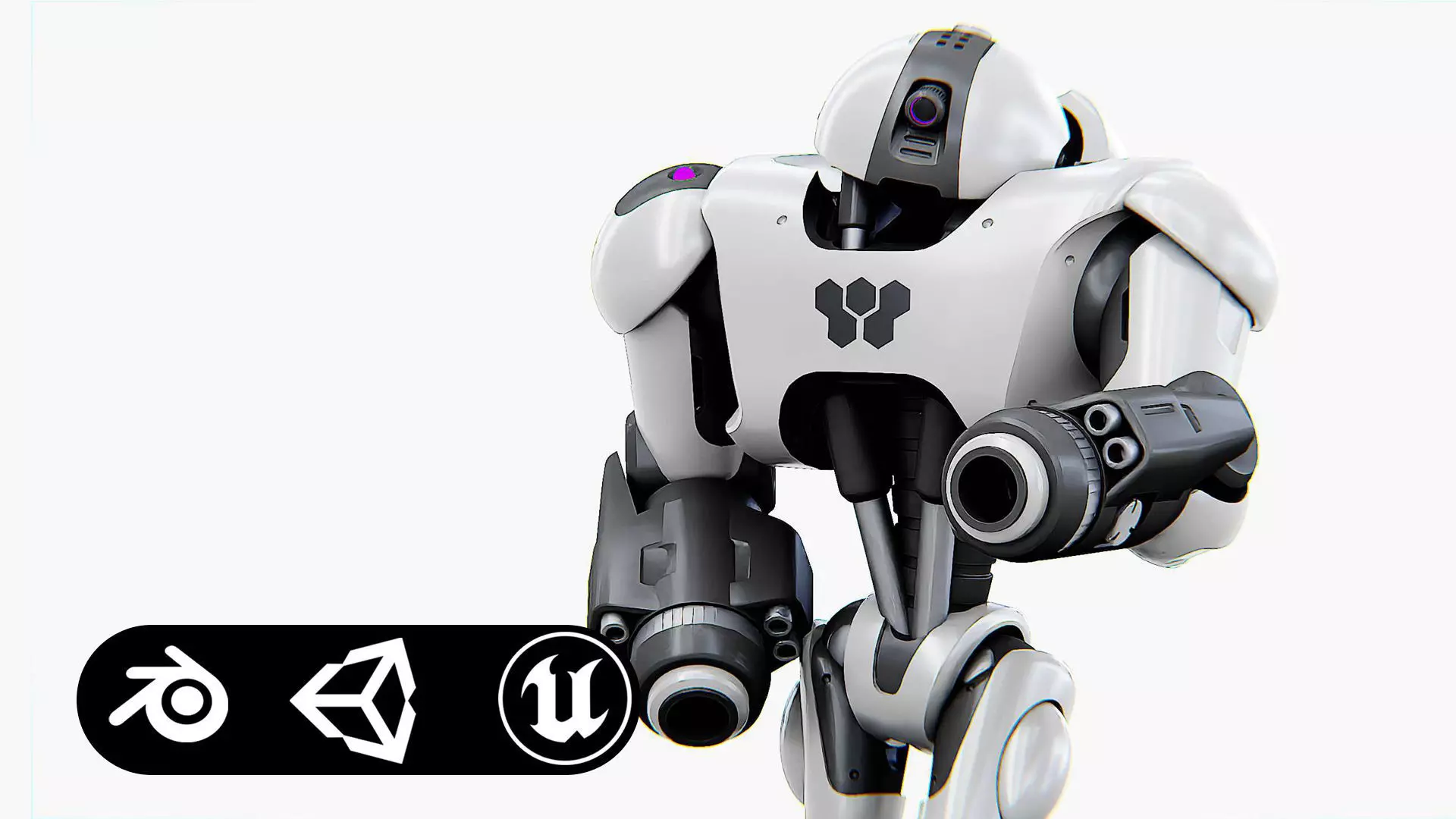 POLICE OFFICER BOT Rigged for Unreal Engine - Unity - MIXAMO 3D model