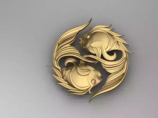 Zodiac 9 horoscope Fish  3D print model