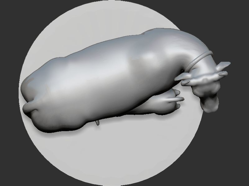 Cow and Calf Pose 3D print model_10