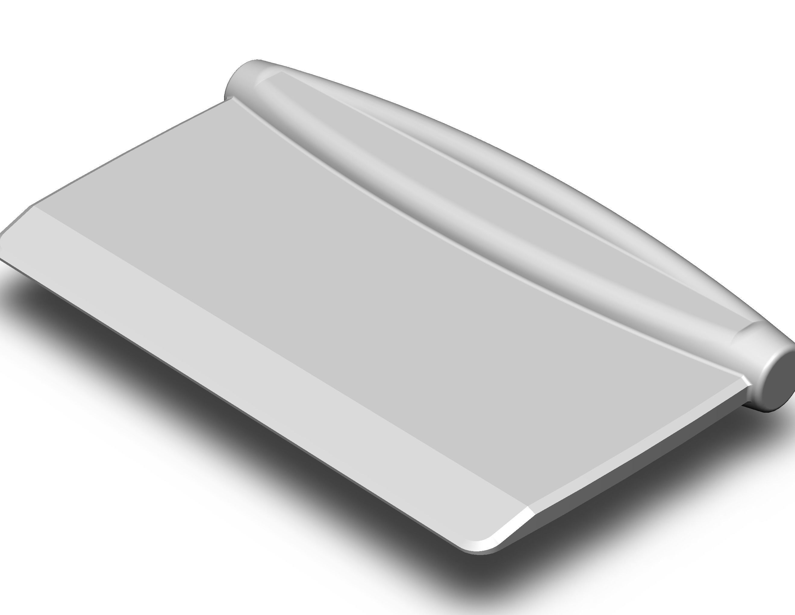 Hard Plastic Bench Scraper 3D print model_9