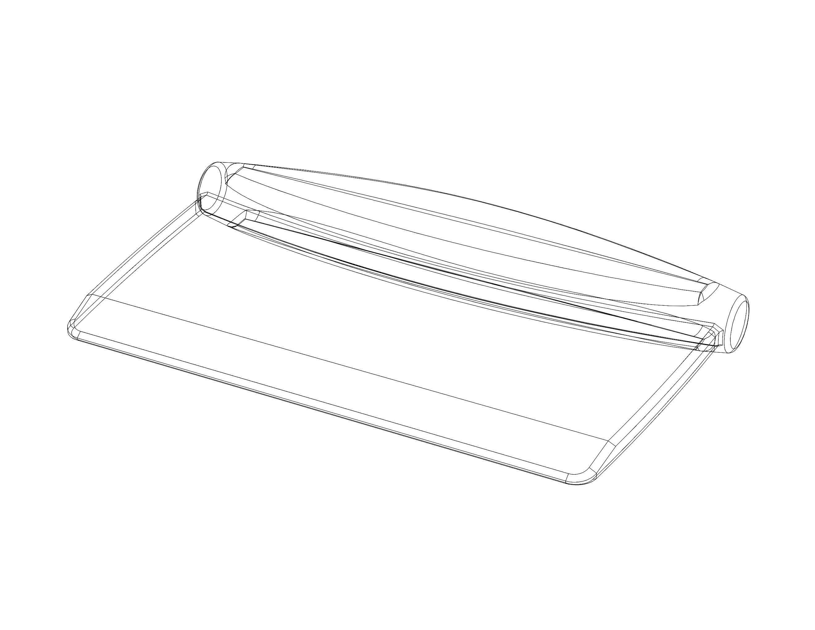 Hard Plastic Bench Scraper 3D print model_12