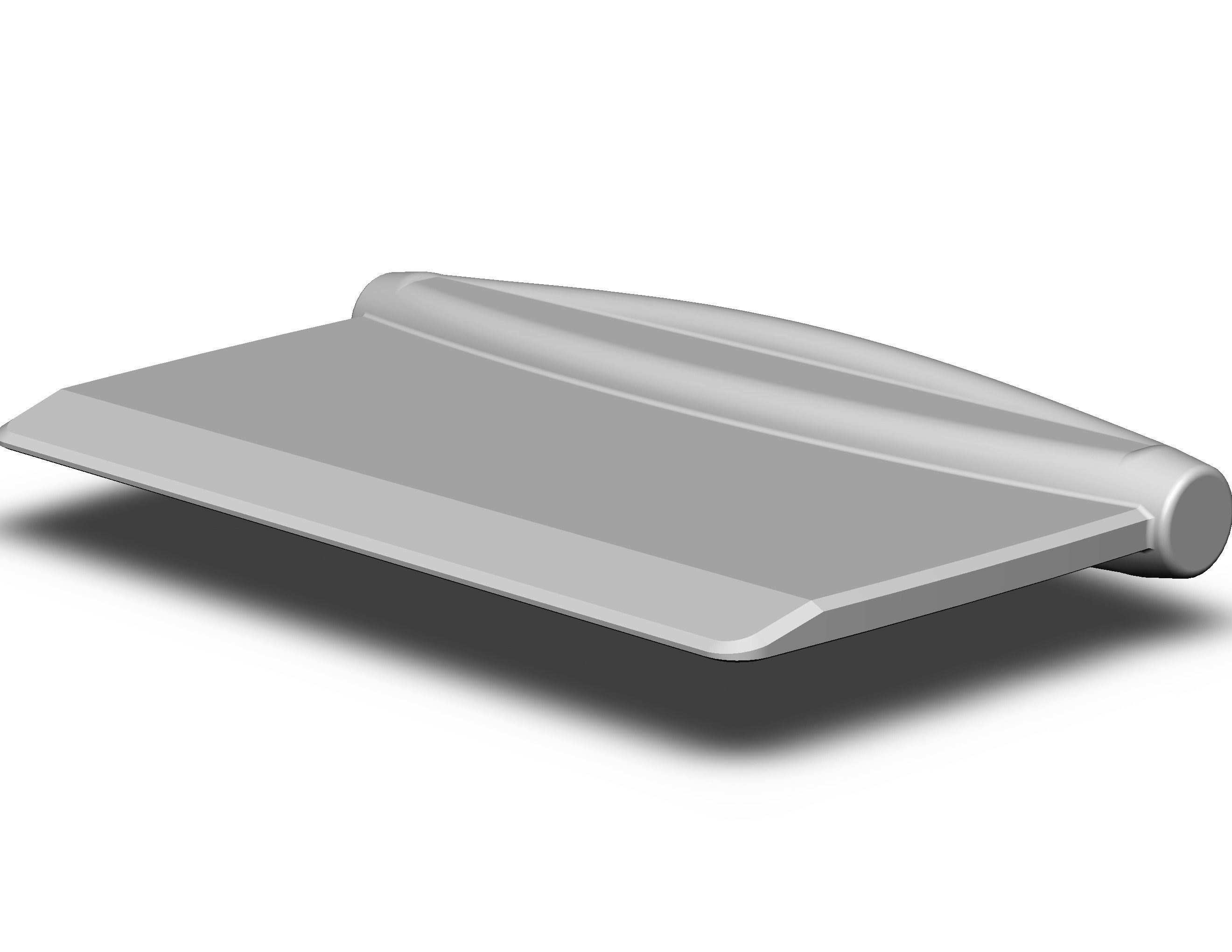 Hard Plastic Bench Scraper 3D print model_5