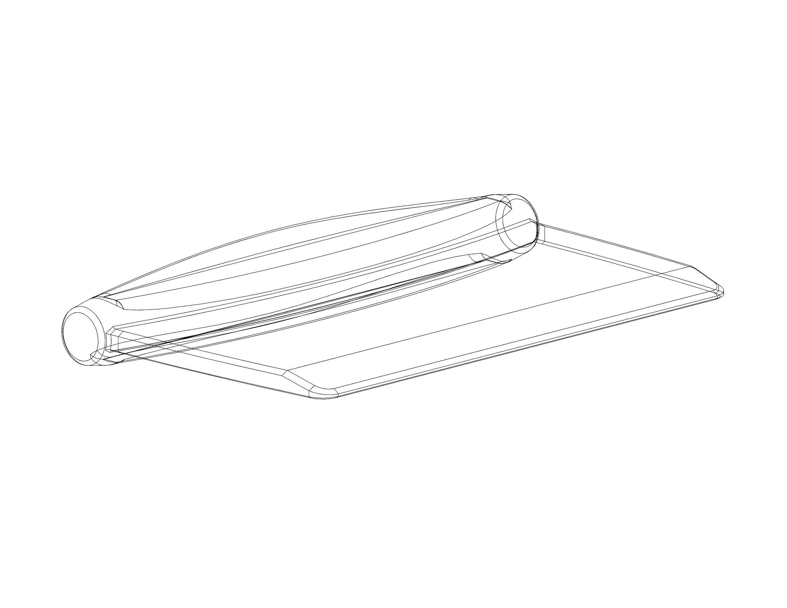 Hard Plastic Bench Scraper 3D print model_36