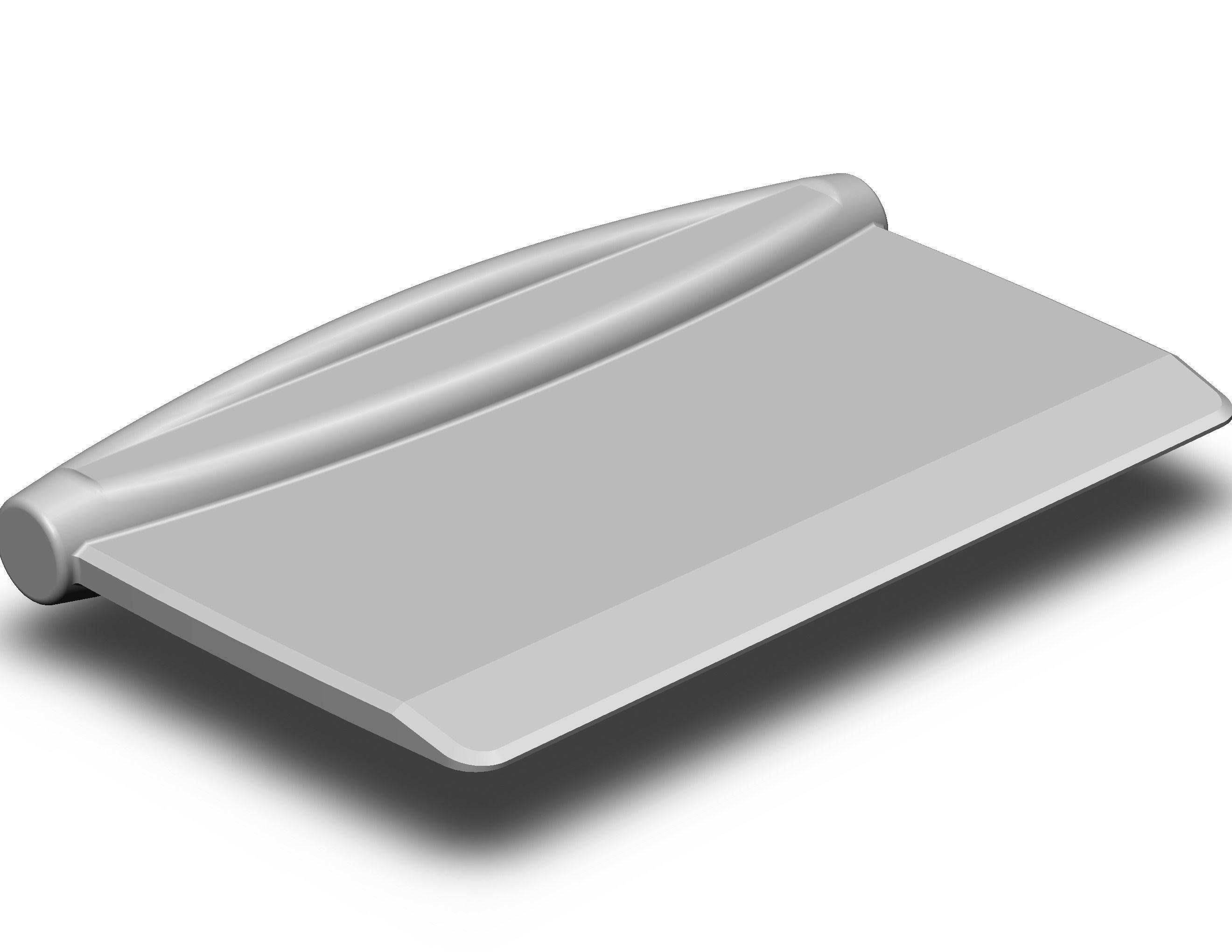 Hard Plastic Bench Scraper 3D print model_29