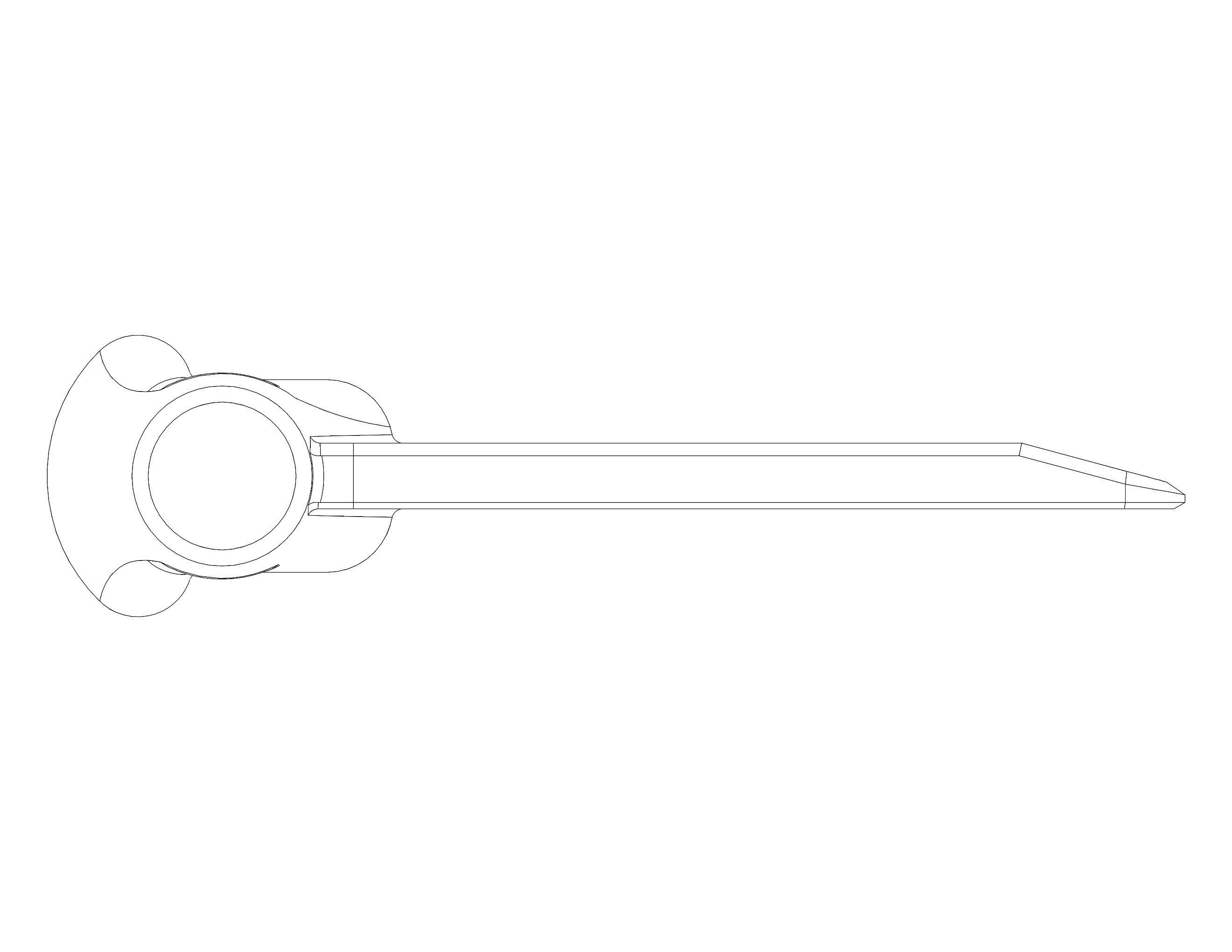 Hard Plastic Bench Scraper 3D print model_30