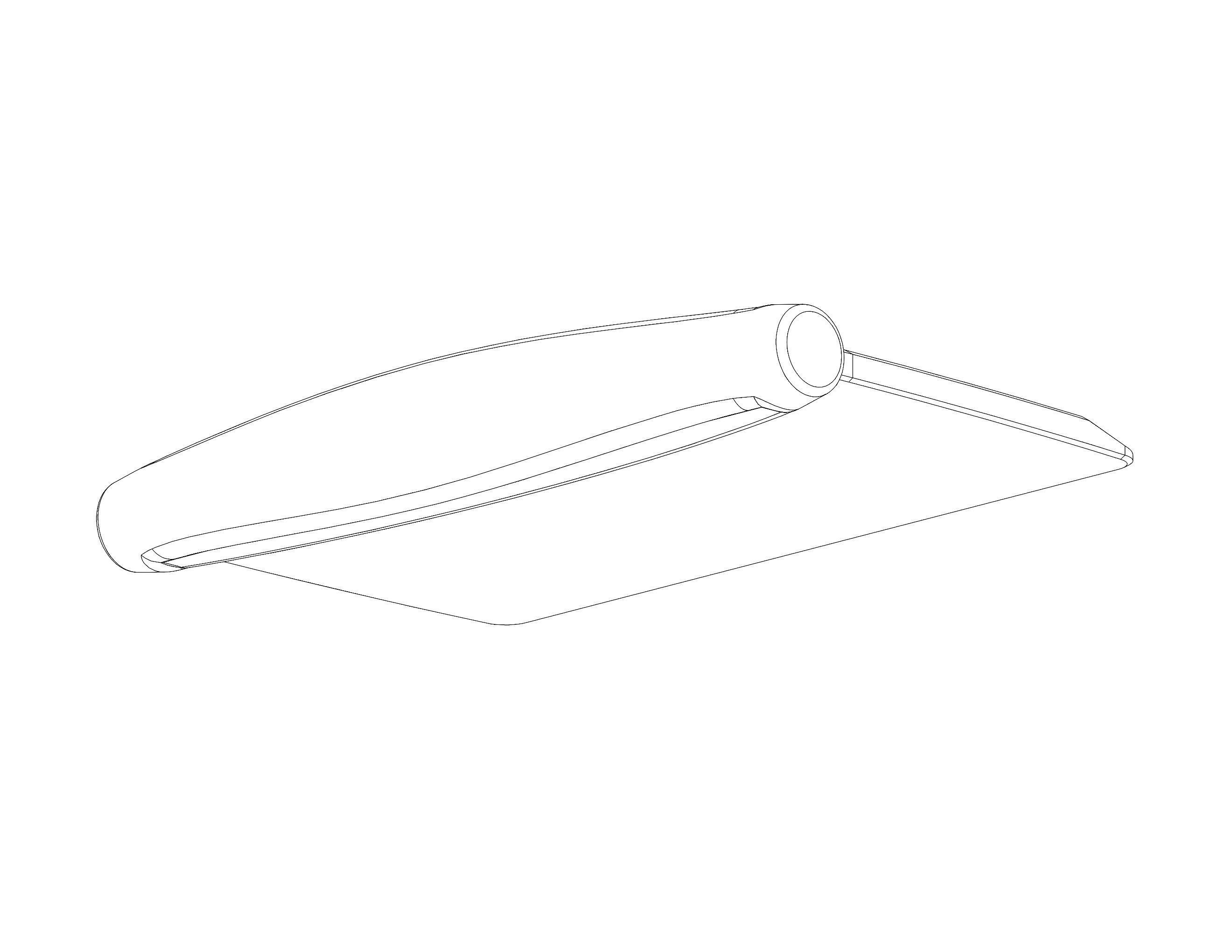 Hard Plastic Bench Scraper 3D print model_34