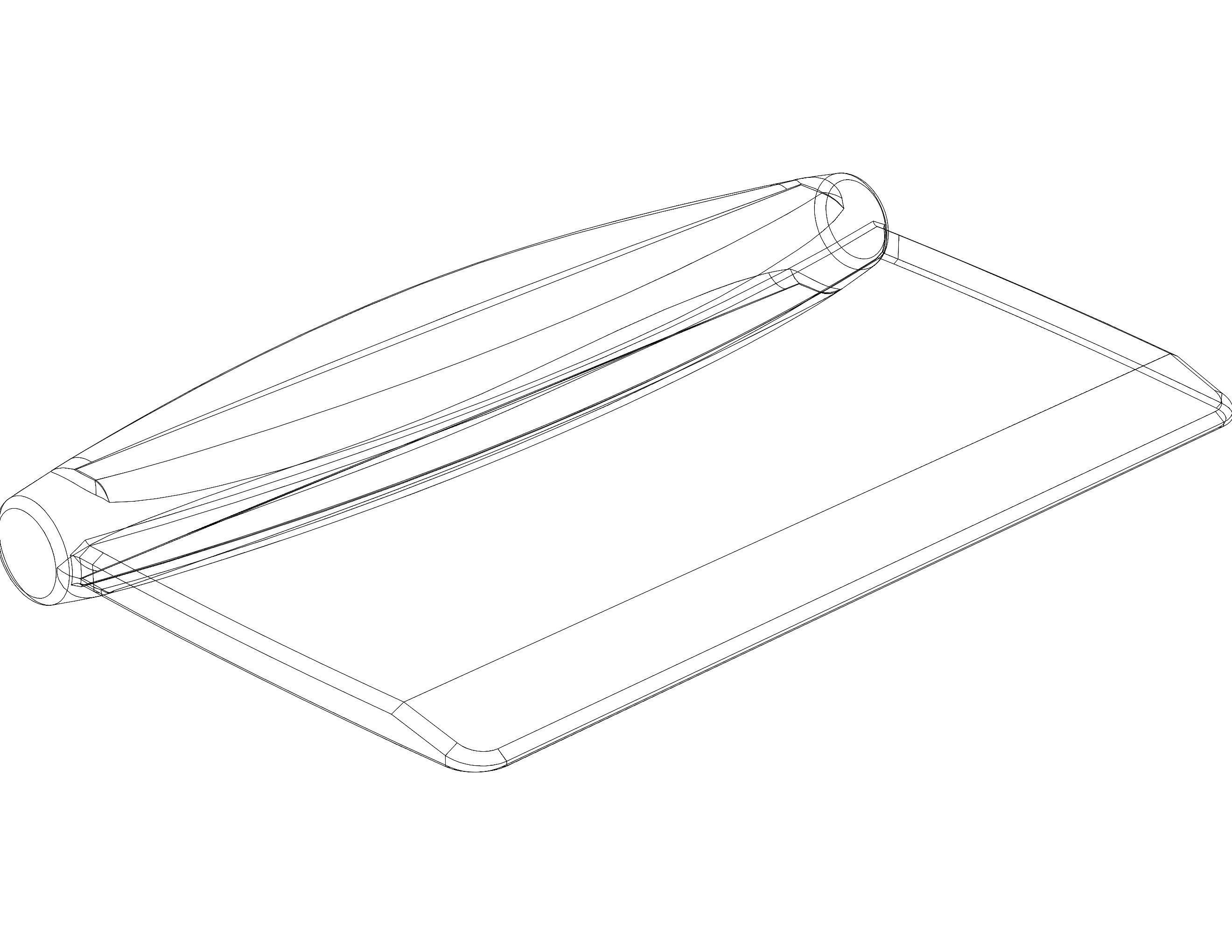 Hard Plastic Bench Scraper 3D print model_28