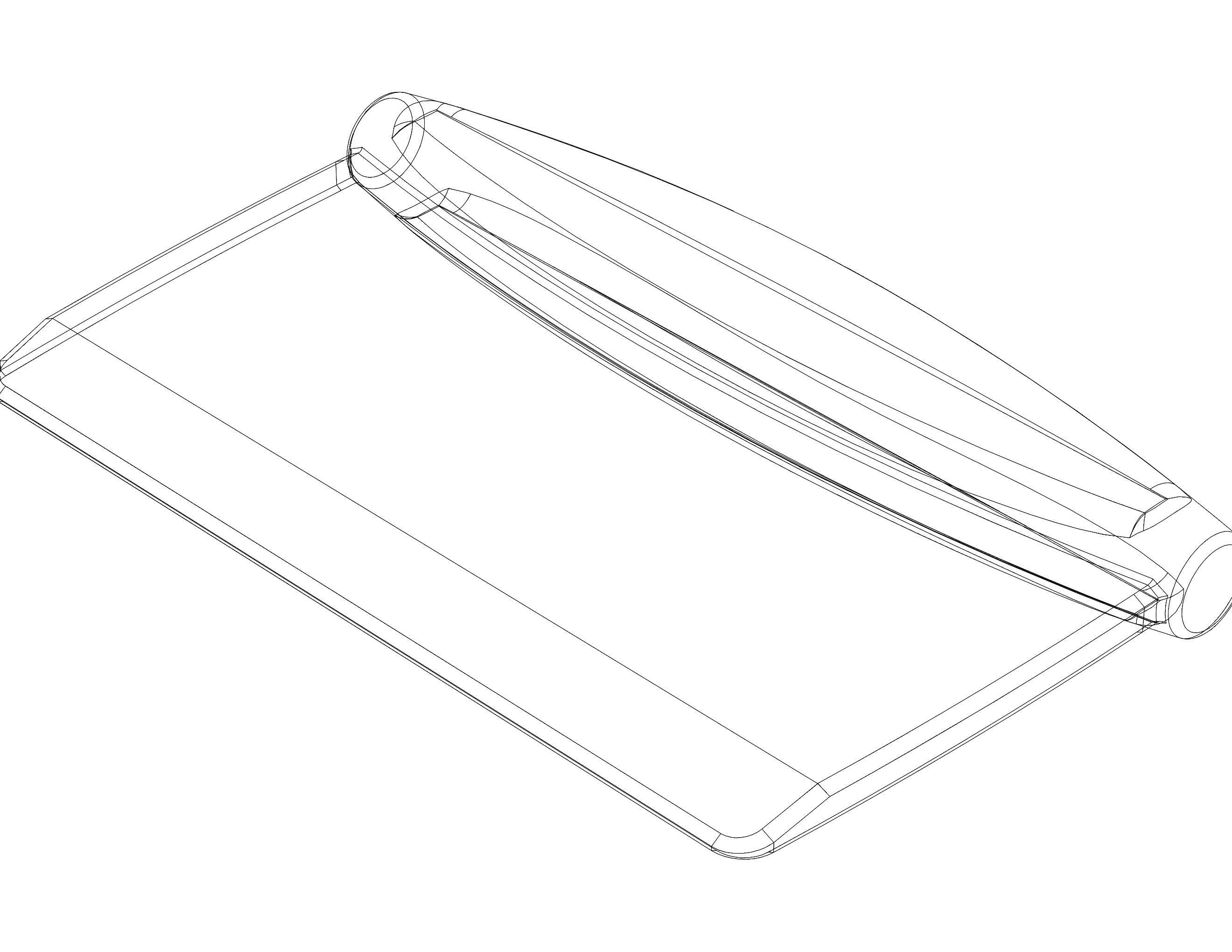 Hard Plastic Bench Scraper 3D print model_8