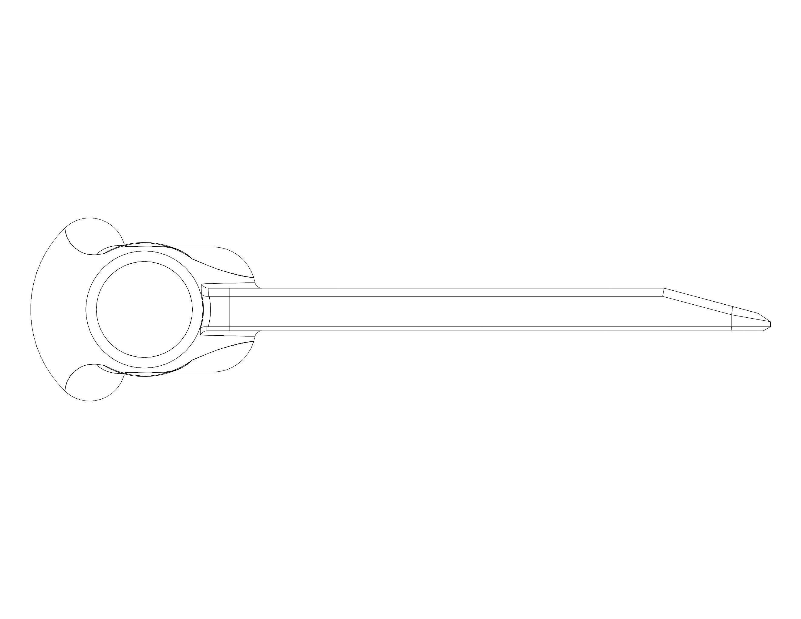 Hard Plastic Bench Scraper 3D print model_32