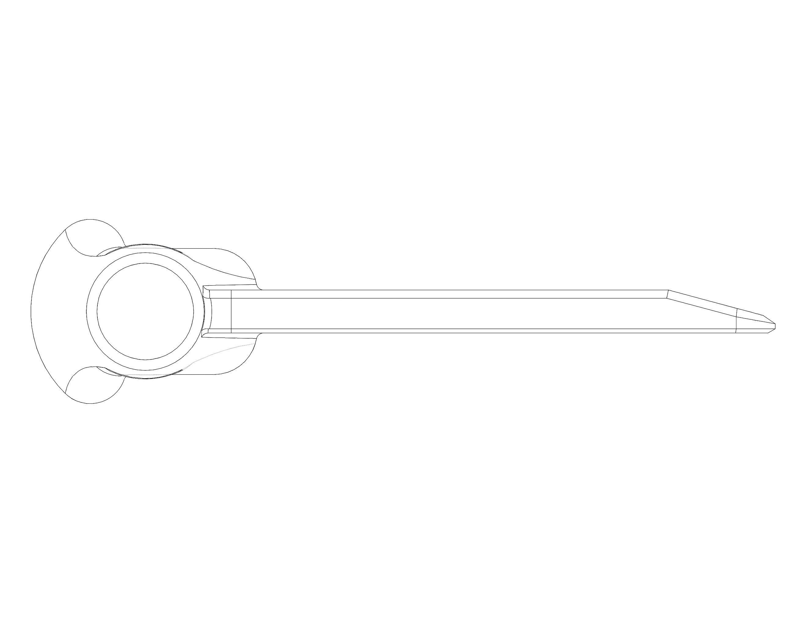 Hard Plastic Bench Scraper 3D print model_31