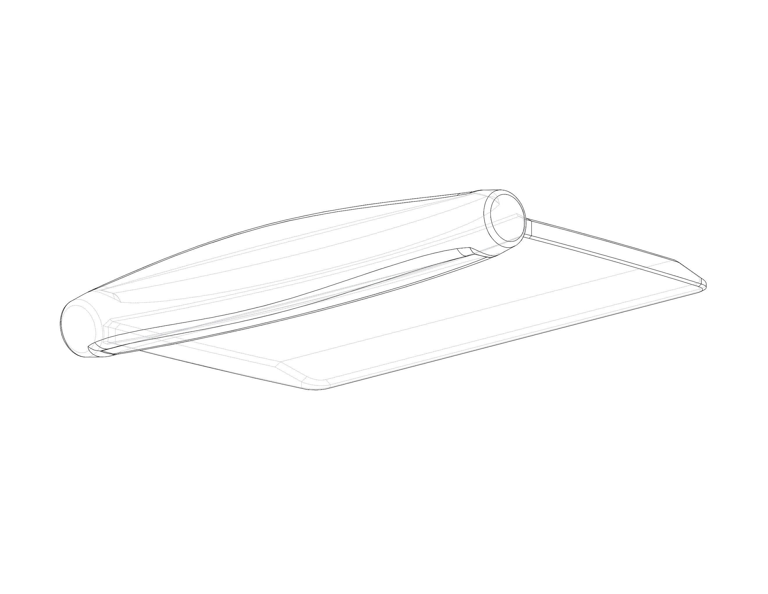 Hard Plastic Bench Scraper 3D print model_35