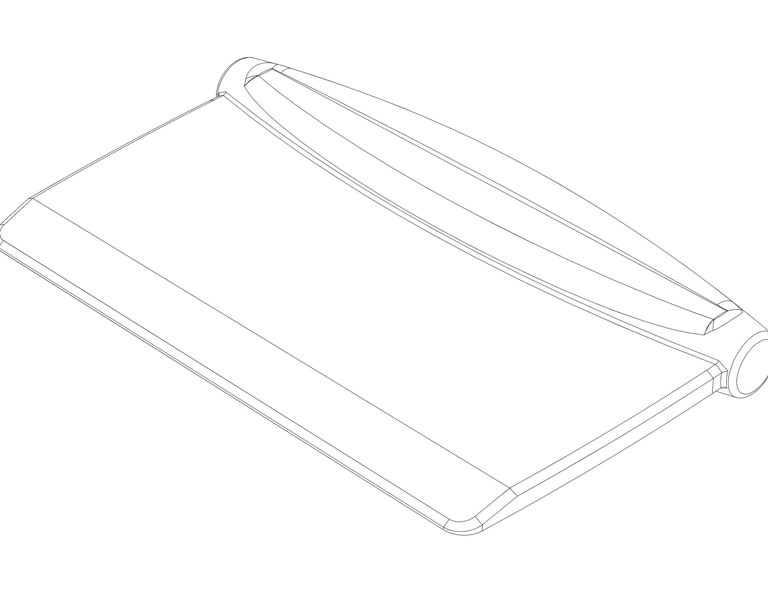 Hard Plastic Bench Scraper 3D print model_6