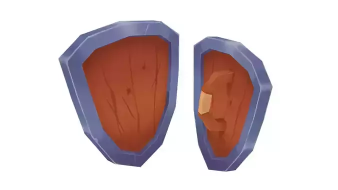 Shield - Hand Painted Free 3D model