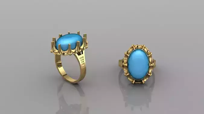 3D Stone Ring Collection by Animatrix Production