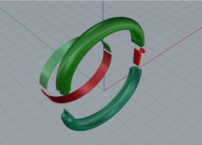 Bracelet size17 Model 5243 3D print model_3
