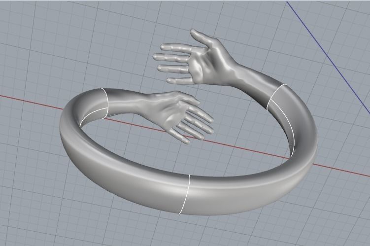 Hand ring Model 5239 3D print model_5