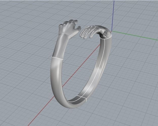 Hand ring Model 5239 3D print model_4