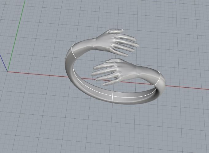 Hand ring Model 5239 3D print model_3