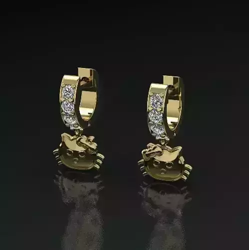 Kitty earring Model 5230