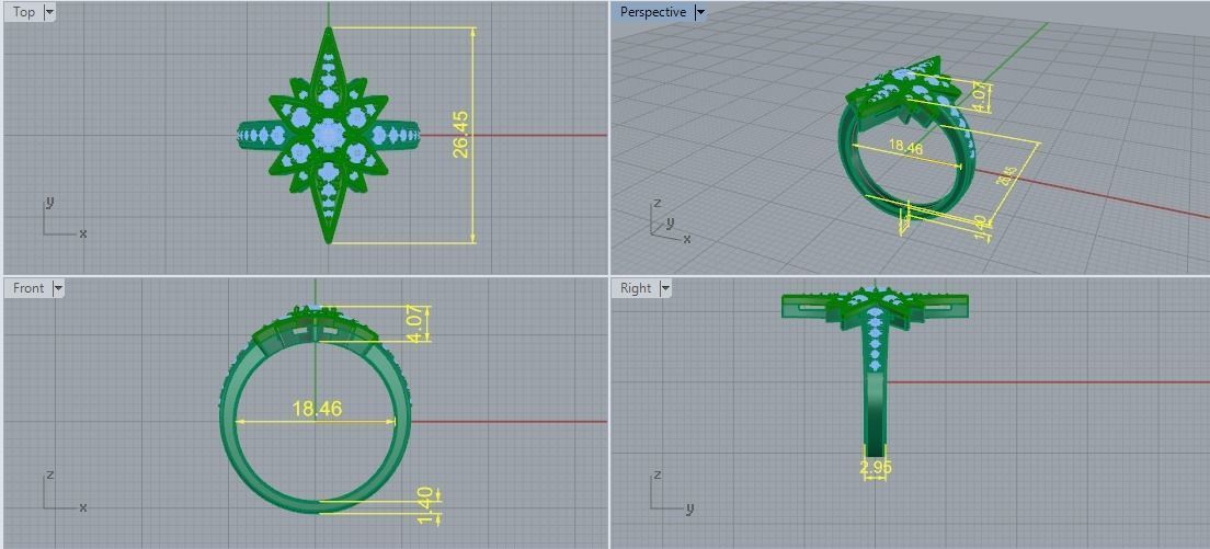 Shtern ring Model 5319 3D print model_5