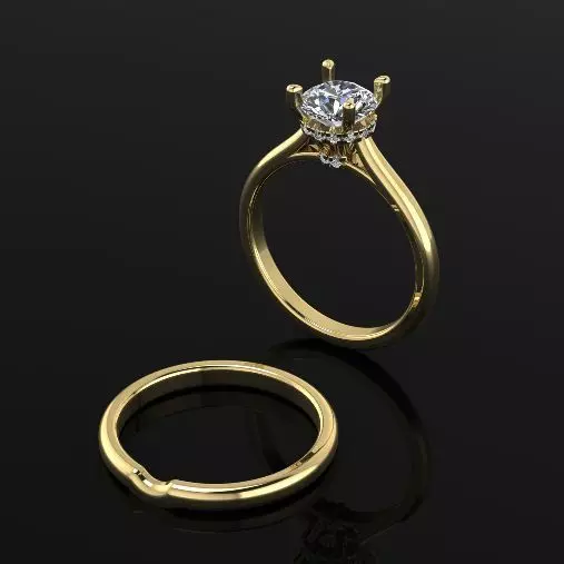 Solitaire ring Model 5315 3D print model_0