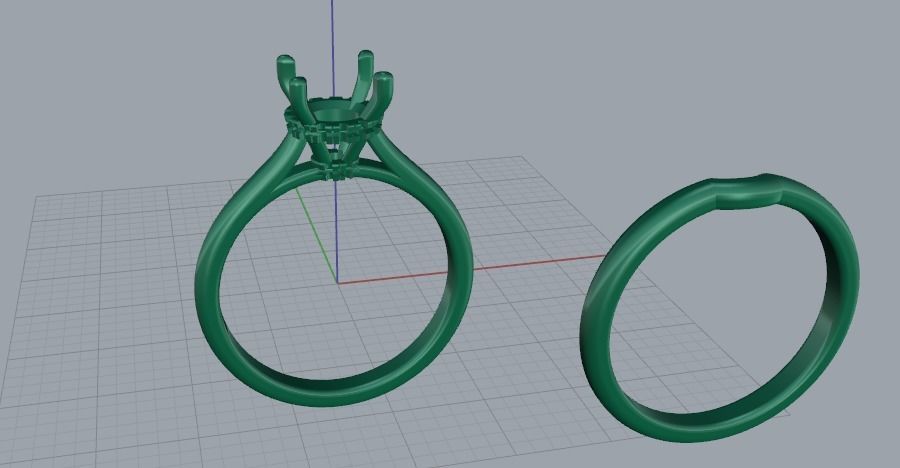 Solitaire ring Model 5315 3D print model_3