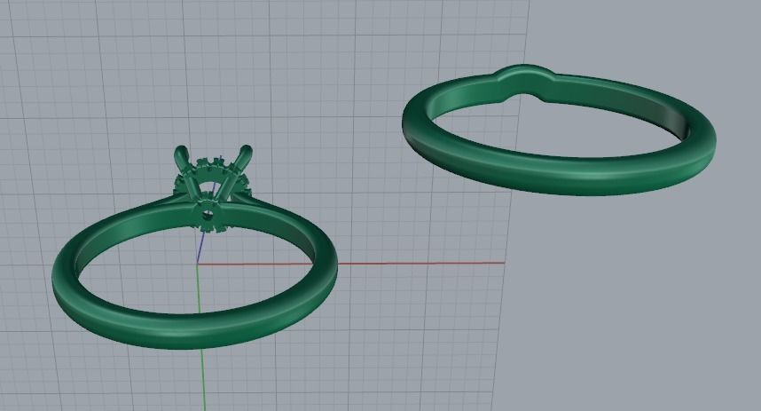 Solitaire ring Model 5315 3D print model_4